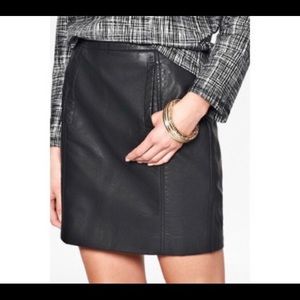 French Connection Faux Leather Skirt